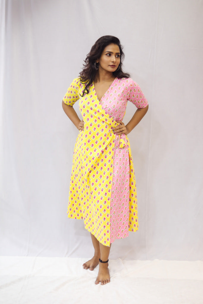 Mango blush - Dual Print Dress