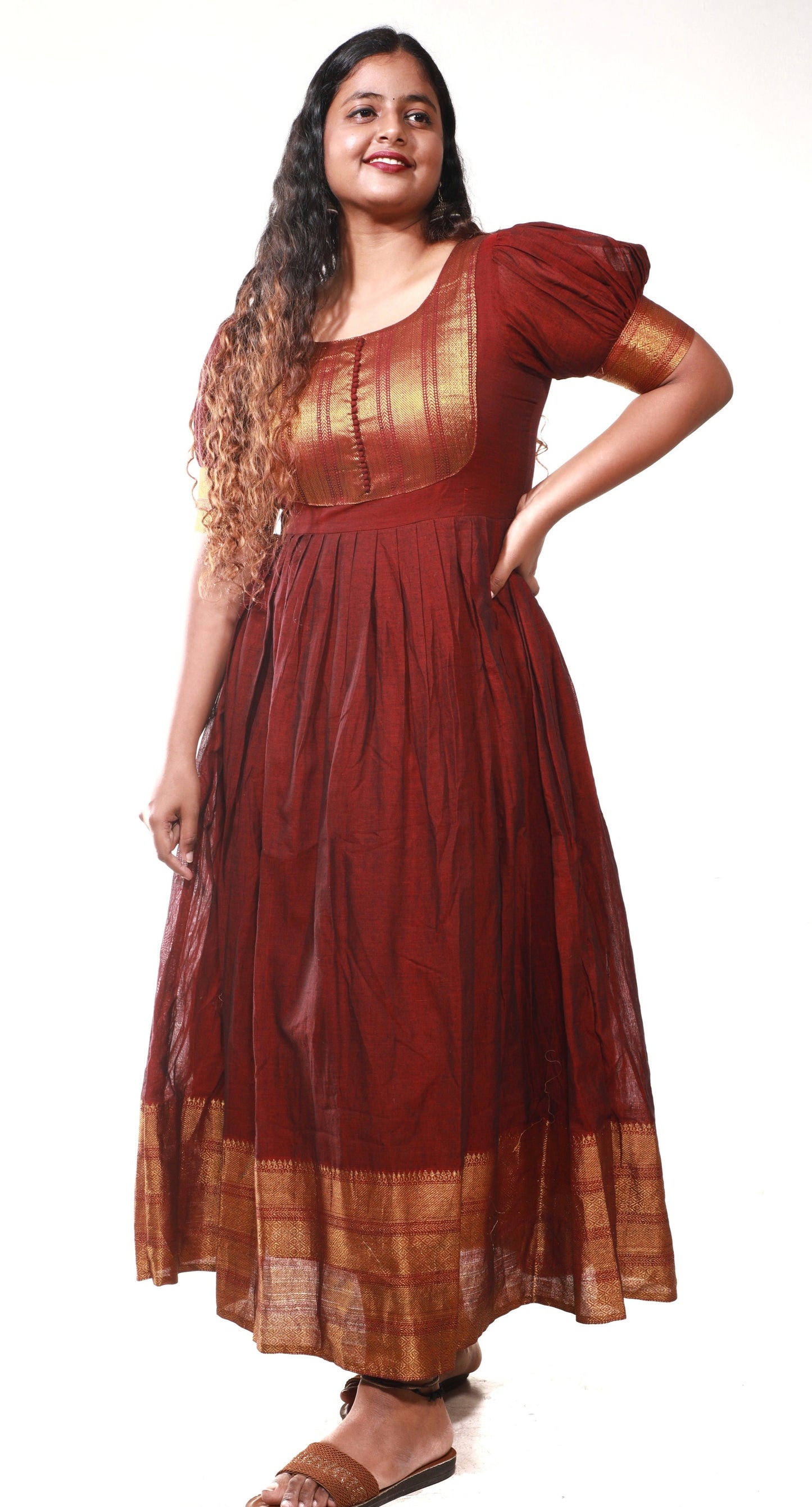 Mahogany Zari Enchantment Dress