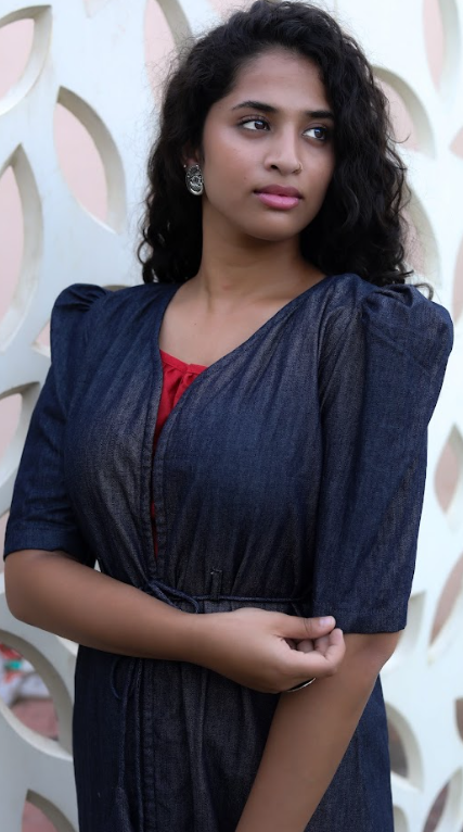 Denim Dazzle Indo Western Shrug