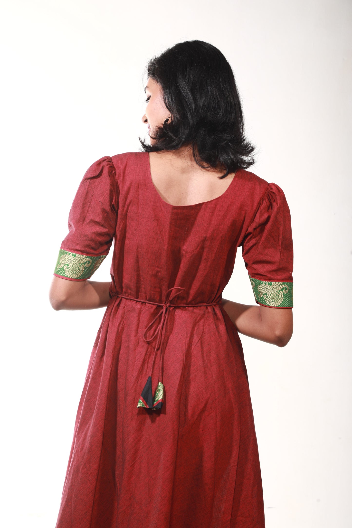 Royal Maroon Elegance Dress