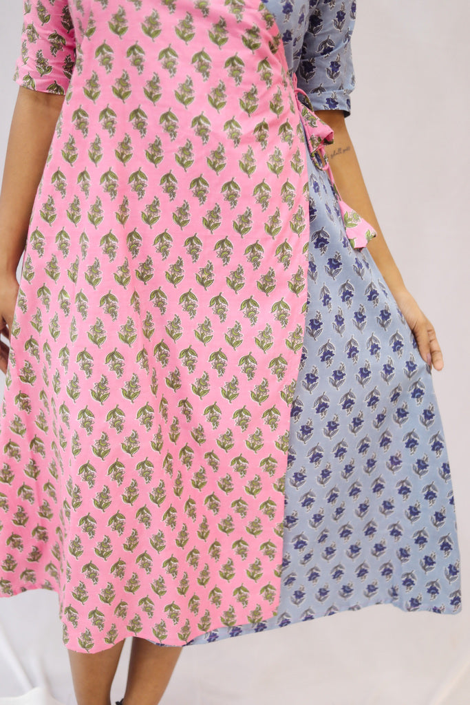 Blueberry blush - Dual Print Dress