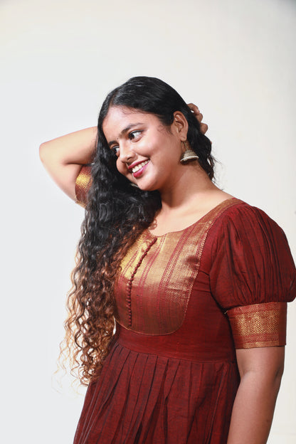 Mahogany Zari Enchantment Dress
