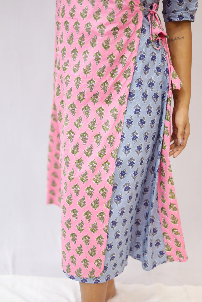 Blueberry blush - Dual Print Dress